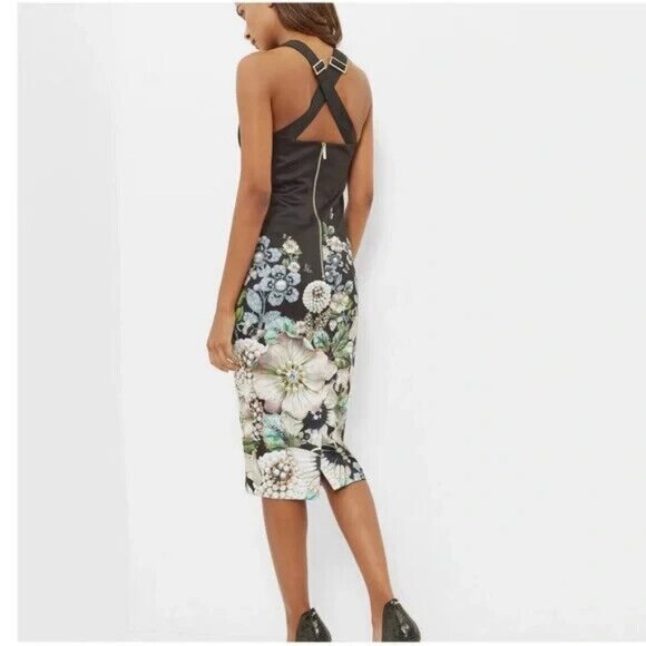 BNWT TED BAKER LONDON- JAYER Gem Gardens bodycon dress - Picture 5 of 15